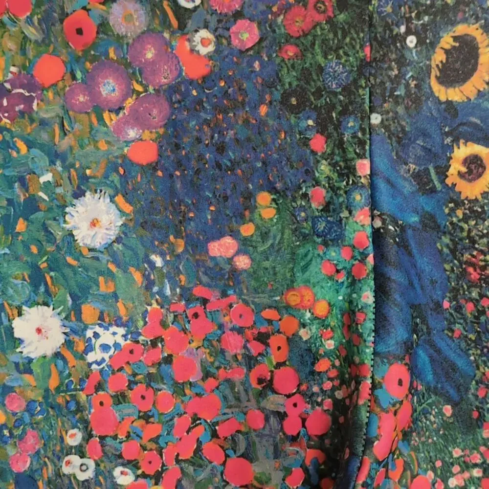 BlackMilk Multi-Color Floral Vibrant Art Inspired Leggings Pants M - Picture 2 of 9